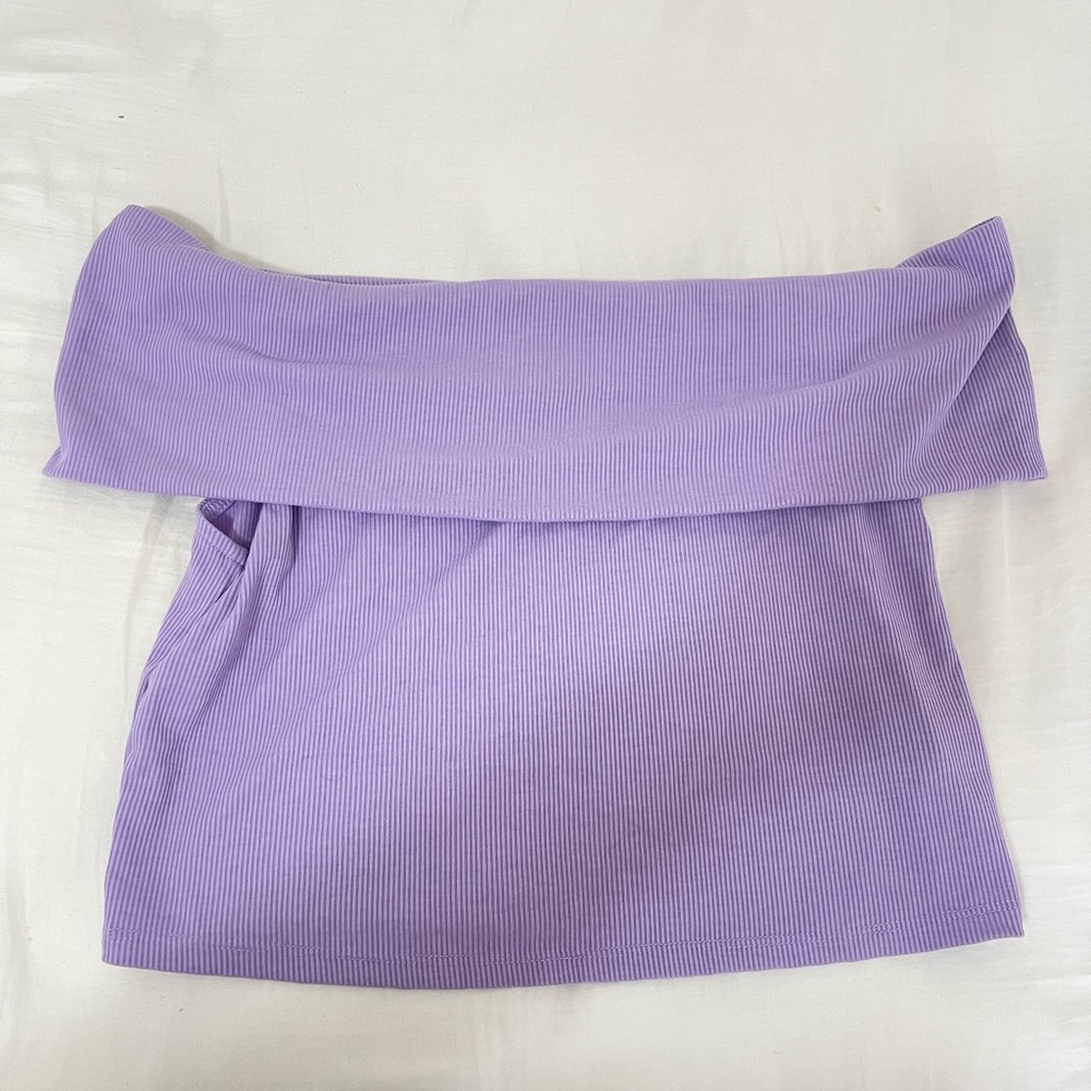 off the shoulder cropped top